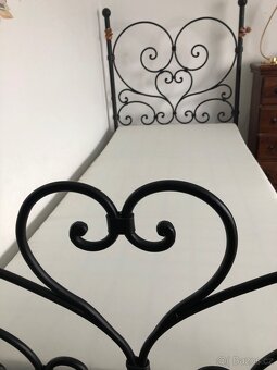 Kovaná/kovová postel 90X200, zakázková výroba - 3