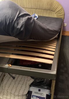 Manželská postel s matracemi - výroba 90. Léta - 3