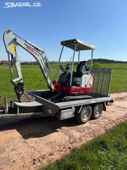 Pujčím pronajmu Minibagr 1,8T Takeuchi + příslušen - 3