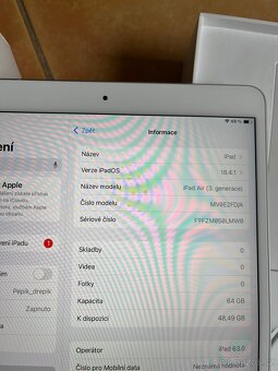 Apple Ipad Air 3 64 GB Cellular,nabijecka,kabel,klavesnice - 3