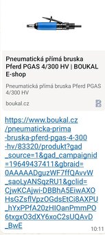 Pneumaticka přima bruska - 3