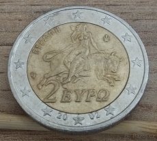 2 Euro 2002 "S" Grecko chyboražba, nabídněte cenu. - 3