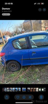 Peugeot 206 – pojízdné, bez STK, 1.6 benzin - 3