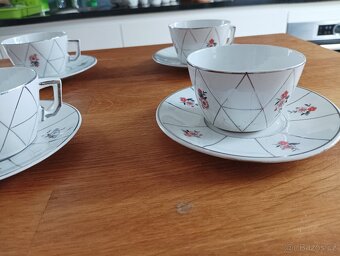 KUBISTICKÝ PORCELÁNOVÝ ČAJOVÝ ŠAPO SET CCP JM PORT DE LA CZE - 3