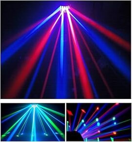 Lixada 24W RGBW DJ Párty světlo Projector, 6 kanálů, DMX 512 - 3