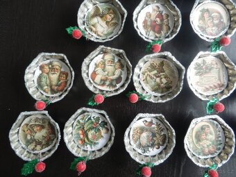 baňky - vánoční dekorace k zavěšení - 3