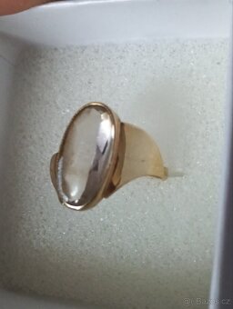 Zlatý prsten se zirkonem - 3