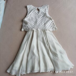 Bílé šaty, vel. cca 8 – 10 let - 3