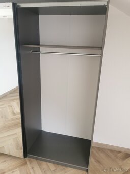 Šatní skříň (grafit se zrcadlem) - 3