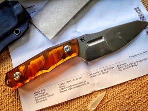 CIVIC Polished Yellow Ultem Handle Stonewashed D2 - 3