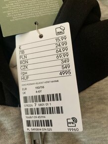 Mikina H&M 110/116 - NOVÁ - 3