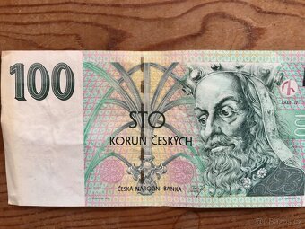 Bankovka 100,- s tenkým proužkem - 3