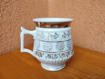 STARÝ PORCELÁNOVÝ HRNEK, MUŠLAK. - 3