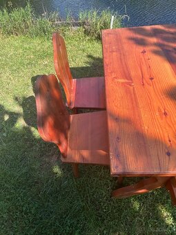 Selský stůl +4židle - 3