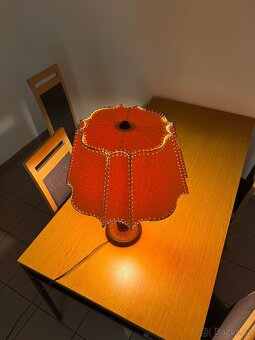 Krásná prvorepubliková stolní lampa svítilna - čti popis - 3