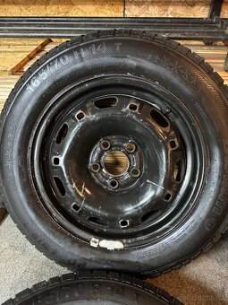 Plechové Disky 5X100 R14 Zimní Pneu 165/70/14 - 3
