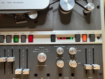 REVOX A700 - 2 TRACK 9,5, 19, 38 cm/s NAB - po renovaci - 3