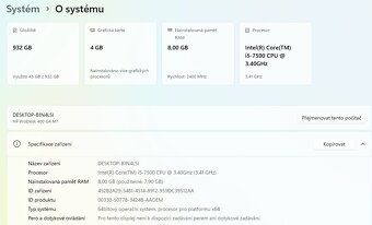 HP ProDesk 400 G4 MT,i5-7500,WIN 11,HDD 1TB,RAM 8GB,GPU 4GB - 3