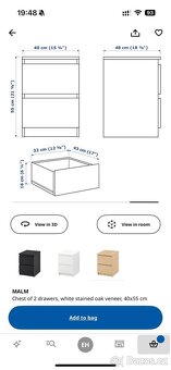 2 bedside tables from IKEA’s popular MALM series - 3