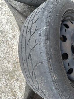 Plechové kola R15 5x100 s pneu 195/55/85V - 3