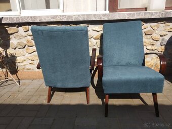 Retro křesla J.Šmídek,po renovaci. - 3