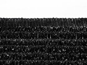 Stínící síť - tkanina na plot černá Kataro - 3