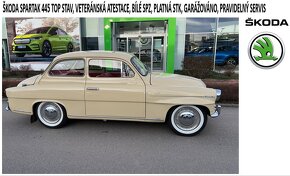 Škoda Spartak 445 1958, TOP, Veteránská atest., bílé SPZ - 3
