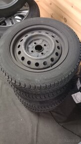 4x plechové disky z Toyoty Yaris 1 i se zimními pneumatikami - 3