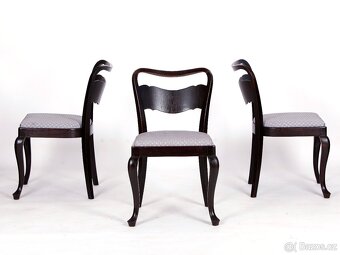 Jídelní židle THONET, nové čalounění, 4ks - 3