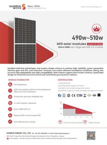 Fotovoltaický panel Sunrise SR-66M500HLPro - 500 W Black Fra - 3