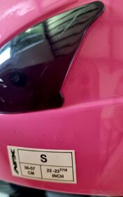Dámská růžová helma na motorku - 3