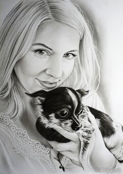 KRESBA PORTRÉTŮ PODLE FOTOGRAFIE - 3