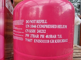 Helium zapečetěná lahev - 3