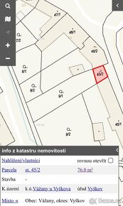 Prodej stavebního pozemku 546 m². Obec Vážany - 3