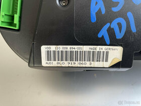 AUDI A3 8L 1,9 TDI - přístrojová deska - budíky - 3