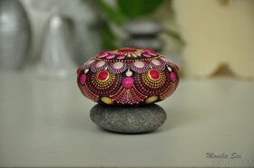 Mandala "Burgundy" DotArt - akryl - 3