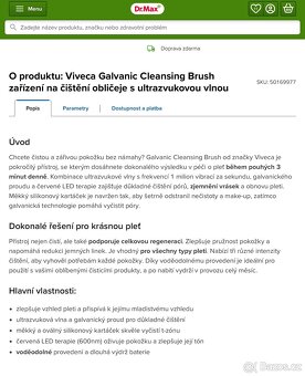 Viveca čistící kartáček na pleť - 3