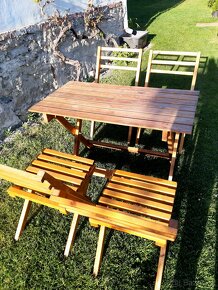 Dřevěný zahradní nábytek - 3