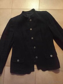 Moc pěkné černé,dámské sako,krátký kabát vel. 42 zn. Fashion - 3