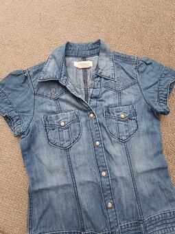 Riflové šaty vel. 146 H&M - 3