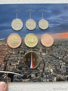 Sada oběžných mincí 2024 Paříž stand - 3