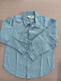 2x chlapecké košile H&M vel. 104 (3-4r) - 3
