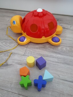 Vkládačka pro děti-želva, dětská hračka - 3