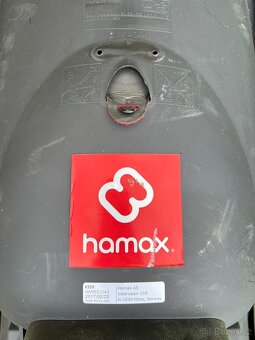 HAMAX Cyklosedačka s uzamykatelnym zámkem Kiss black/red - 3
