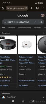 Xiaomi robot vacuum S20 Bílý - nový - 3