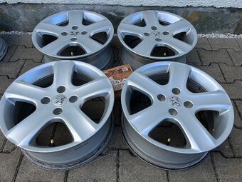 4x litá kola 4x108 R16, Peugeot / Citroen,+ šrouby - 3