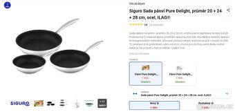 NOVÁ sada 3 pánví Siguro Pure Delight - 3