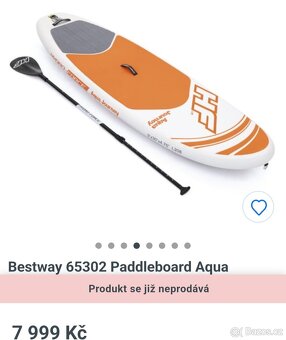 Prodam Paddleboard Aqua Bestway Journey - 3