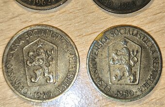 4 x stará 1 KČS - 1962, 1964, 1970, 1980. - 3