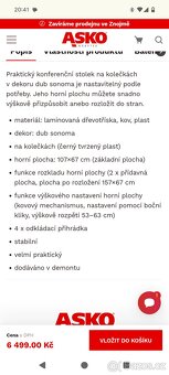 Výškově nastavitelný konferenční stůl - 3